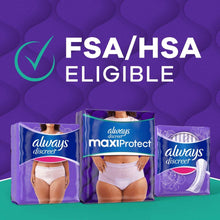Always Discreet MaxiProtect, Adult Diapers for Women, Incontinence Underwear, Maximum Plus Absorbency, Size XL/XXL, 12 Count