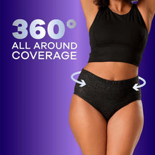 Always Discreet Night Women's Incontinence Underwear, Black, Maximum, XL, 48 Count