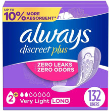 AlwaysDiscreetplusIncontinenceLinersforWomen-VeryLightLong-132ct-10-_1 - USA Mega Market