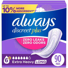 AlwaysDiscreetplusIncontinencePadsforWomen-ExtraHeavyLong-90ct-6-_1 - USA Mega Market