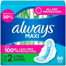 AlwaysMaxiLongPads-Unscented-Size2-90ct-6-_1 - Brands For Less USA