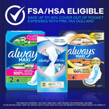 AlwaysMaxiOvernightPadswithWingsforWomen_Size4_OvernightAbsorbency_Unscented_72Count1 - USA Mega Market