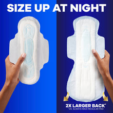 Always Maxi Overnight Pads with Wings for Women, Size 5, Extra Heavy Overnight Absorbency, Unscented, 52 Count (PACK OF 3 )