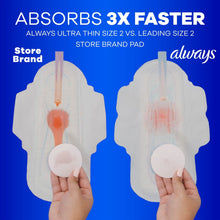 Always Ultra Thin Pads with Wings Size 2 Long Super 8 Count (PACK OF 3 )