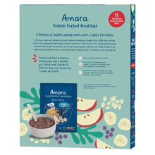 Amara Baby and Toddler Protein Packed Breakfast Cereal Oats and Berries, 15 Meals