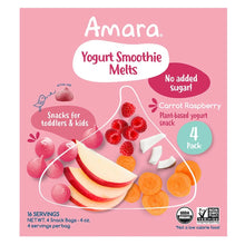 AmaraOrganicYogurtSmoothieCarrotRaspberryMelts_4_1oz_bagperbox - USA Mega Market