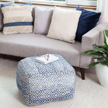 Anji Mountain Woven Diamond Pouf