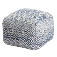 Anji Mountain Woven Diamond Pouf