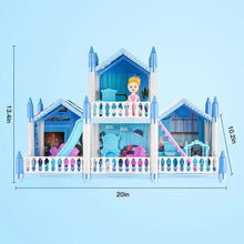 Anpro-Blue-Dollhouse-Pretend-Play-Set-for-Kid-Big-Villa-Princess-Castle-5-Rooms-Dollhouse-with-D_3551_3 - Brands For Less USA