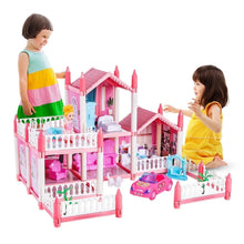 Anpro-Pink-Dollhouse-Pretend-Play-Set-Kid-Big-Villa-Princess-Castle-5-Rooms-Dollhouse-Doll-Toy-Figure-Boys-Girls-Age-3-Play-House-Gift-Toys-Christmas_1173c591-ab2d-41a5-9b69-18a5e2002 - USA Mega Market