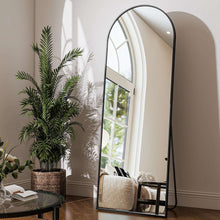 Anyrose 59"x 16" Arched Full Length Mirror Full Body Floor Mirrors, Black