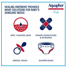 Pomada curativa Aquaphor Baby, cuidado de la piel del bebé y para la dermatitis del pañal, tamaño de viaje