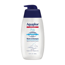 Aquaphor Baby Wash & Shampoo, Fragrance Free and Tear Free for Baby's Sensitive Skin, 16.9 fl oz