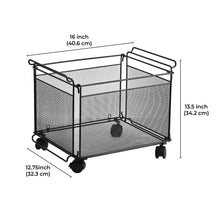 Artesa Presa Set of 2 Stacking Storage Baskets with Wheels