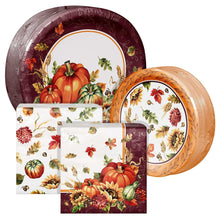 ArtstyleOvalPaperPlateandNapkinBundle-SpectacularHarvest-200-count-_1 - USA Mega Market