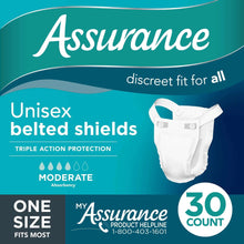 AssuranceUnisexIncontinenceBeltedShields-ModerateAbsorbency-OneSizeFitsMost-30Count9-_1 - USA Mega Market