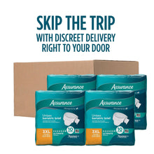 Assurance Unisex Maximum Incontinence Briefs with Tabs, Bariatric 40 Count