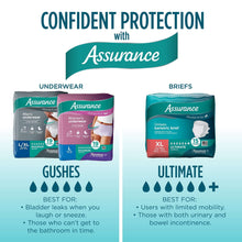 Assurance Unisex Maximum Incontinence Briefs with Tabs, Bariatric 40 Count