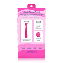 Athena Club 5-Blade Women's Razor Kit - 1 Handle, 2 Blade Refills, Magnetic Hook - Super Pink