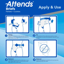 Attends Adult Incontinence Brief M Heavy Absorbency Contoured, DDA20, Heavy to Severe, 24 Ct