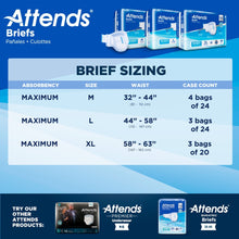 Attends Adult Incontinence Brief M Heavy Absorbency Contoured, DDA20, Heavy to Severe, 24 Ct