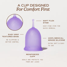 August Medical Grade Soft Silicone Period Cup, 1 Count