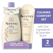 Aveeno-Baby-Calming-Comfort-Bedtime-Unisex-Infant-Baby-Gift-Set-with-Wash-and-Lotion-Lavender-Sc_7139_1 - USA Mega Market