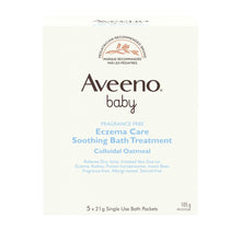 Aveeno Baby Eczema Therapy Soothing Bath Treatment, Oatmeal, 5 Count