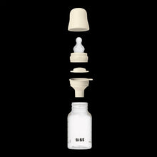 BIBS Baby Bottles with Medium Flow Silicone Nipple, Ivory, 9 oz, 2 pack