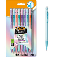 BIC Xtra Smooth Pastel Mechanical Pencils, No. 2, Back to School, 0.7 mm, 24-Count