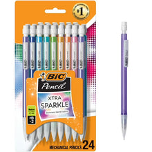BIC Xtra Sparkle Mechanical Pencils, No. 2, Back to School Supplies, 0.7 mm, 24-Count (Barrel Colors May Vary)