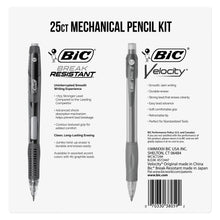 BIC Mechanical Pencil Kit, 24 Velocity + 1 Break Resistant, 0.7mm Lead, 25-count
