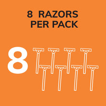 BIC Sensitive 2 Men's Disposable Razors, 8-Pack, Two Blades for Sensitive Skin