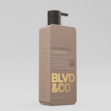 (3 PACK ) BLVD & CO Men's Daily Essential Shampoo with Argan Oil and Vitamin B3 - Sulfate-Free, Paraben-Free