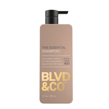(3 PACK ) BLVD & CO Men's Daily Essential Shampoo with Argan Oil and Vitamin B3 - Sulfate-Free, Paraben-Free