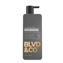 BLVD & Co Men's Thickening Conditioner with Biotin & Peptides, Volumizing and Sulfate-Free (PACK OF 3 )