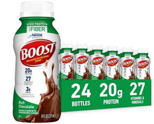 BOOST High Protein with Fiber Ready to Drink Complete Nutritional Drink, 24 Pack