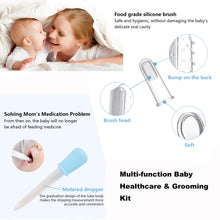 BUSATIA 10 in 1 Baby Healthcare and Grooming Kit,Safety Newborn Nursery Care Set, with Hair Brush Comb,Nail Clipper,Thermometer,Pacifier Clip,Nasal Aspirator for Newborn Infant Baby
