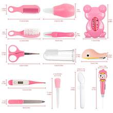 BUSATIABabyGroomingKit_13in1InfantSafetyCareSetwithHairBrushCombNailClipperNasalAspirator_BabyEssentialsKitforNewbornGirlsBoys-PinkBabyGroomingKit3 - USA Mega Market