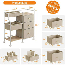 BabyDiaperOrganizerandStorageCart-3TierswithDividersandDrawersforNursery-Bedroom-ChangingTablean_3643_7 - USA Mega Market