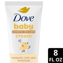 Baby Dove Sensitive Baby Cream Baby Skin Care Melanin-Rich Skin Nourishment Hypoallergenic and Non-Greasy, 8 Fl oz
