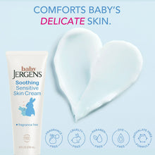 Baby Jergens Soothing Sensitive Skin Cream, Newborn Dry Skin, Fragrance-Free, 8 fl oz