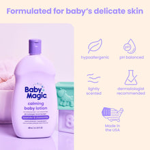 Baby Magic Calming Baby Lotion, 16.5oz, Lavender & Chamomile, Free of Parabens, Phthalates, Sulfates and Dye