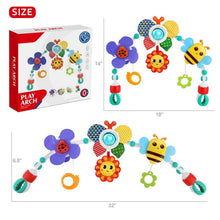 Baby Mobile Toys with Sensory Play, Activity Baby Stroller Arch Toys, Adjustable Crib Mobile for Bassinet, Travel Car Seat Toys for Toddler Boy Girl Newborn 0-24 Months
