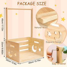 BabyShowerCrateClosetwithAcrylicClearFrontPanel-WoodShowerBasketwithHandle-PerfectStorageCratefo_1085_6 - USA Mega Market
