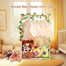 BabyShowerCrateClosetwithAcrylicClearFrontPanel-WoodShowerBasketwithHandle-PerfectStorageCratefo_4427_2 - USA Mega Market