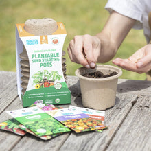 Back to the Roots 4.25" Organic Biodegradable Seed Starting Pots, Plantable Fiber (8 Pack)