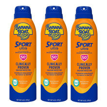 Spray protector solar Banana Boat Sport Ultra, FPS 50, 6 oz., paquete de 3.