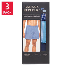 Banana Republic Men's Woven Boxer, 3-pack