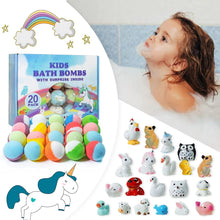 PickMora Bath Bombs for Kids, 20 Pcs Handmade Natural & Organic Bath Bombs with Surprise Toy inside- PickMora
